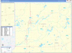 St. Joseph County, MI Digital Map Basic Style